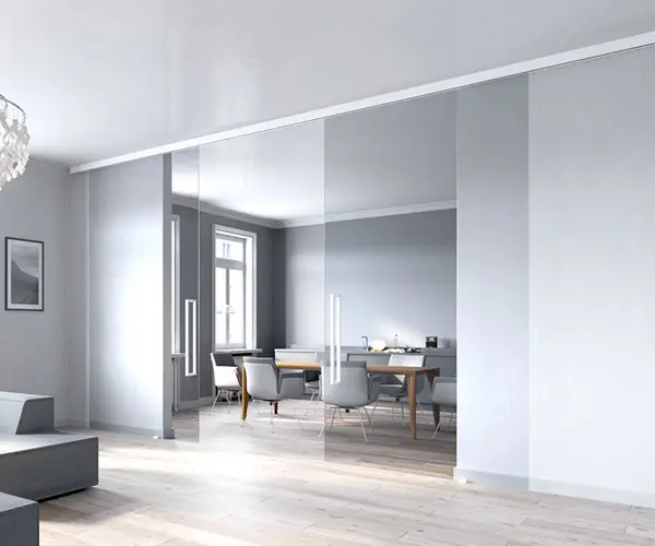 Letisztult design Dorma Glas üvegszerelvényekkel